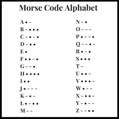 Morse Code Necklace