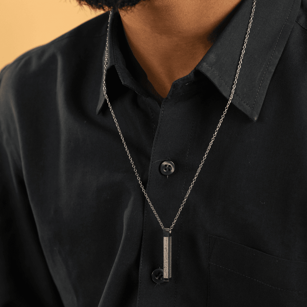 Ayatul Kursi Islamic Bar Block Necklace